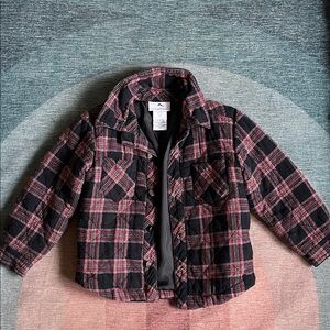 Tommy Bahama Red and Black Plaid Shacket Boy